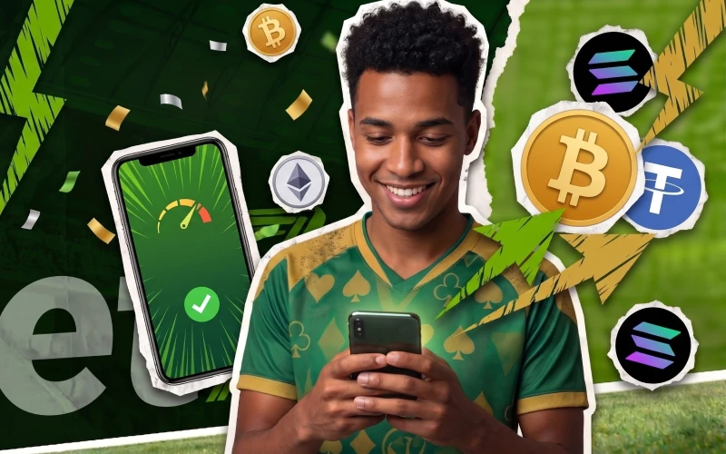 Faça seus pagamentos com criptomoedas na plataforma Bet7.