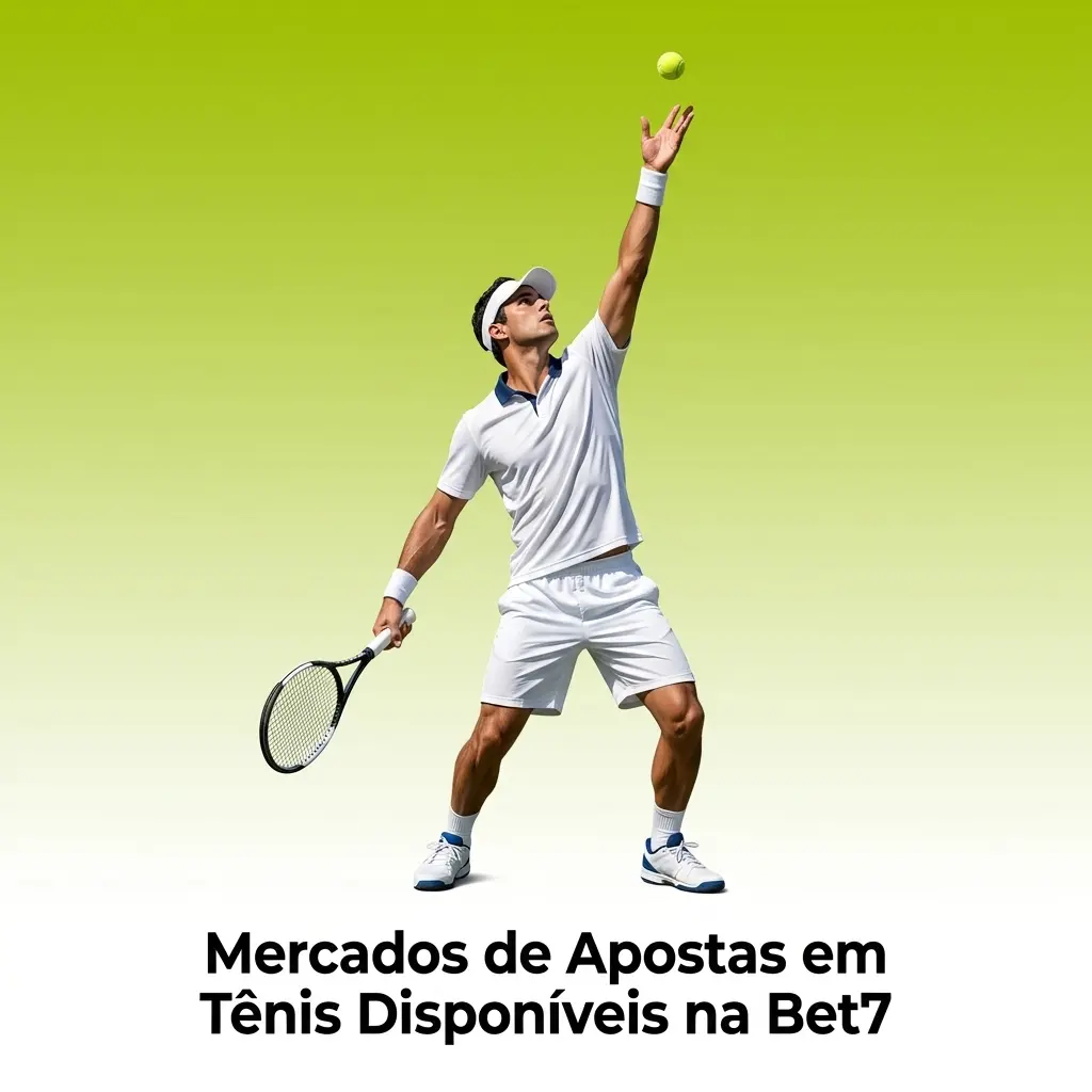 Mercados de apostas em tênis na Bet7: vencedor, sets, games, handicap e placar correto disponíveis